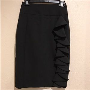 Express pencil skirt with ruffles great condition